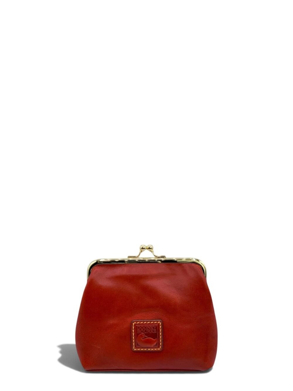 D&B Red Florentine Large Framed Purse Wallet